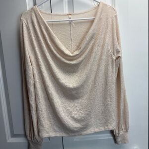 Free People Sparkle Cowl Neck Glam Sweater Size Small